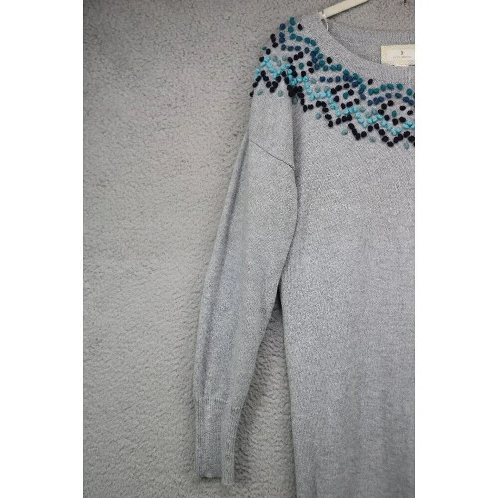 Ruby Moon Anthropology Long Sleeve Pullover Sweater Dress-Medium-Wool Blend-Soft